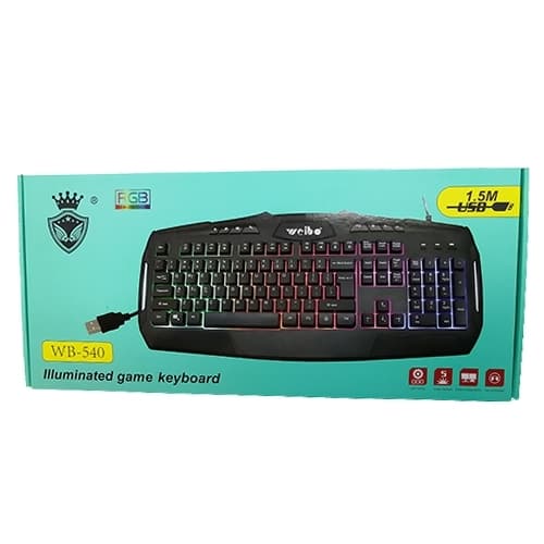 Teclado Gamer Retroiluminado Rgb Weibo