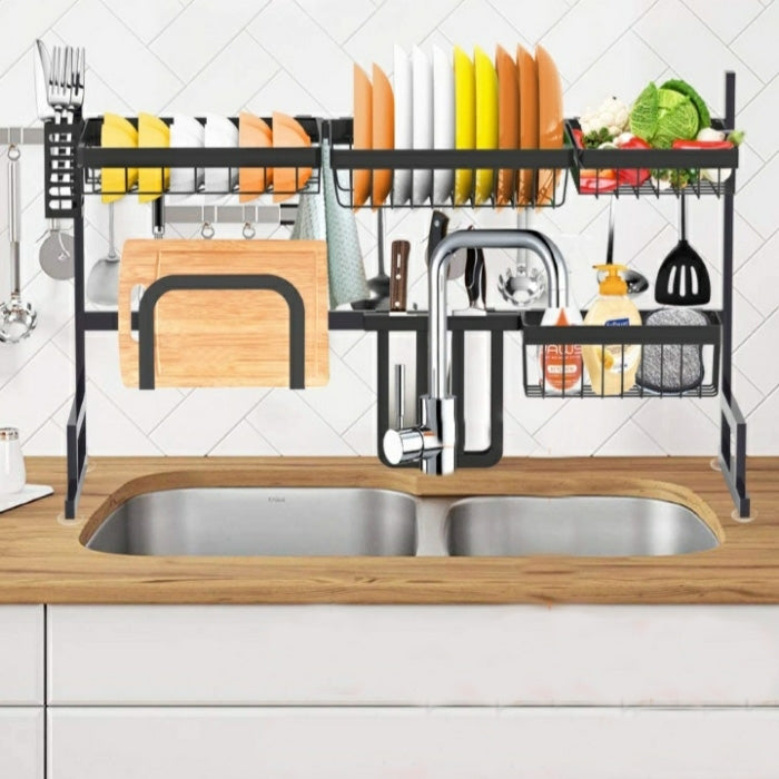 Escurridor De Platos Vasos Acero Inoxidable Premium 100cm