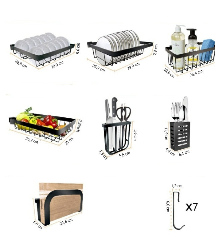 Escurridor De Platos Vasos Acero Inoxidable Premium 100cm