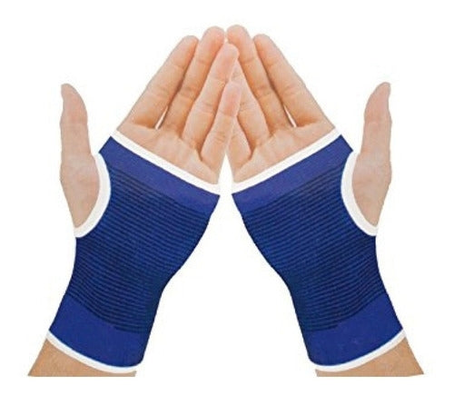 Muñequera Elástica Para Protección Contra Lesiones Azul®