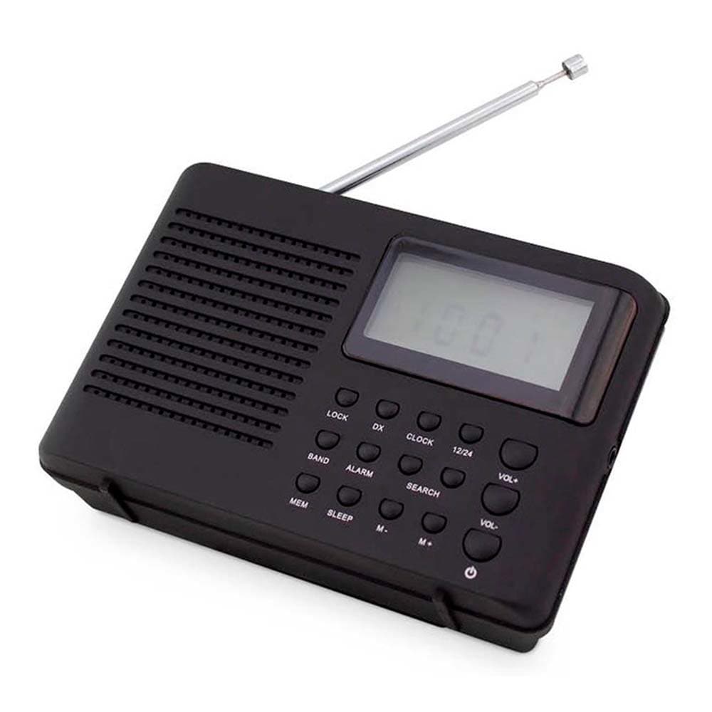 Radio Portátil Digital Profesional Bluetooth Reloj Alarma®