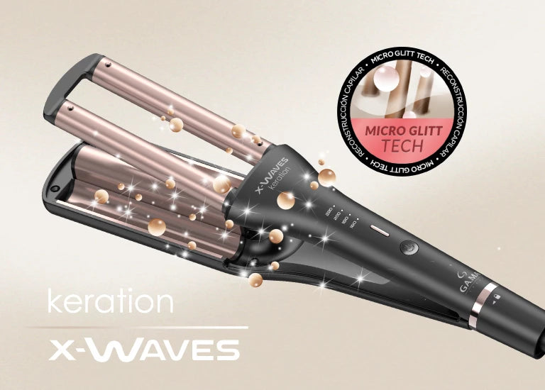 Rizador Barriles GAMA Italy X-waves Led Keration 3d Profesional®