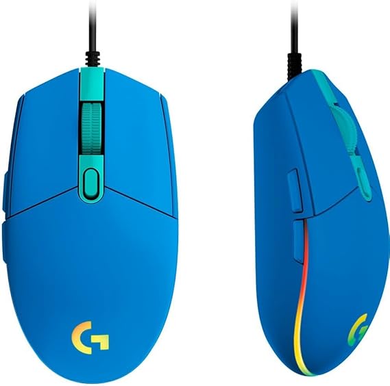 Mouse Gamer Logitech G203 Usb 8000dpi 6 Botones Color Azul
