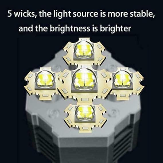 Linterna 5 Led Profesional Portatil Recargable L-29 5w®