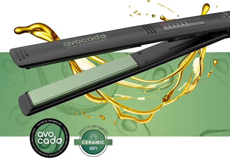 Plancha De Pelo GAMA Elegance Led Avocado Essential Oils®