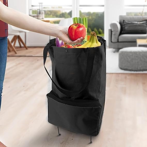 Carro Plegable De Compras Con Ruedas, 20l Ideal Para Feria®
