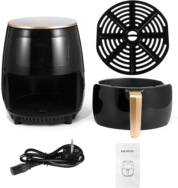 Freidora De Aire Hoffmans Negra Hm-6018 6L Cocina Rápido®