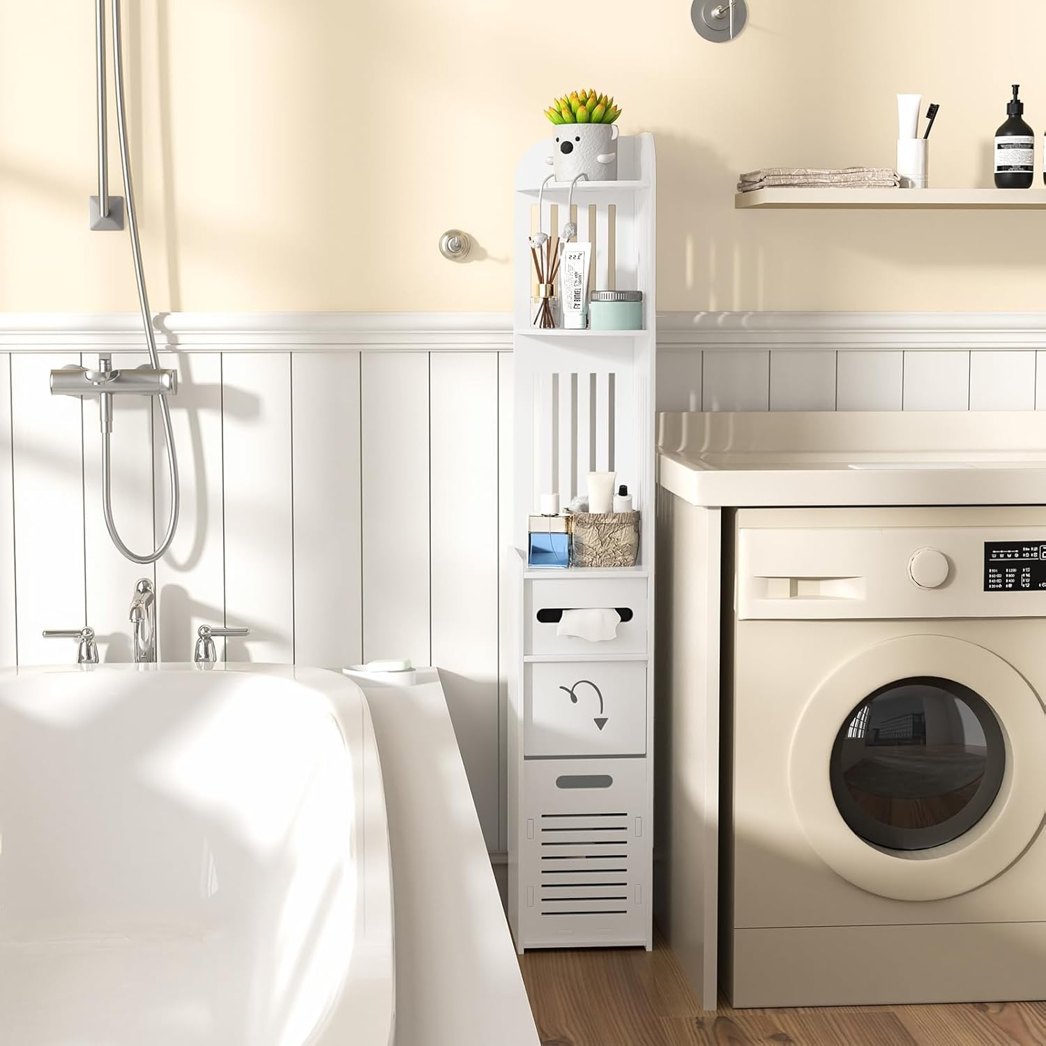Organizador De Baño Pvc Papel Higiénico Moderno Y Práctico®