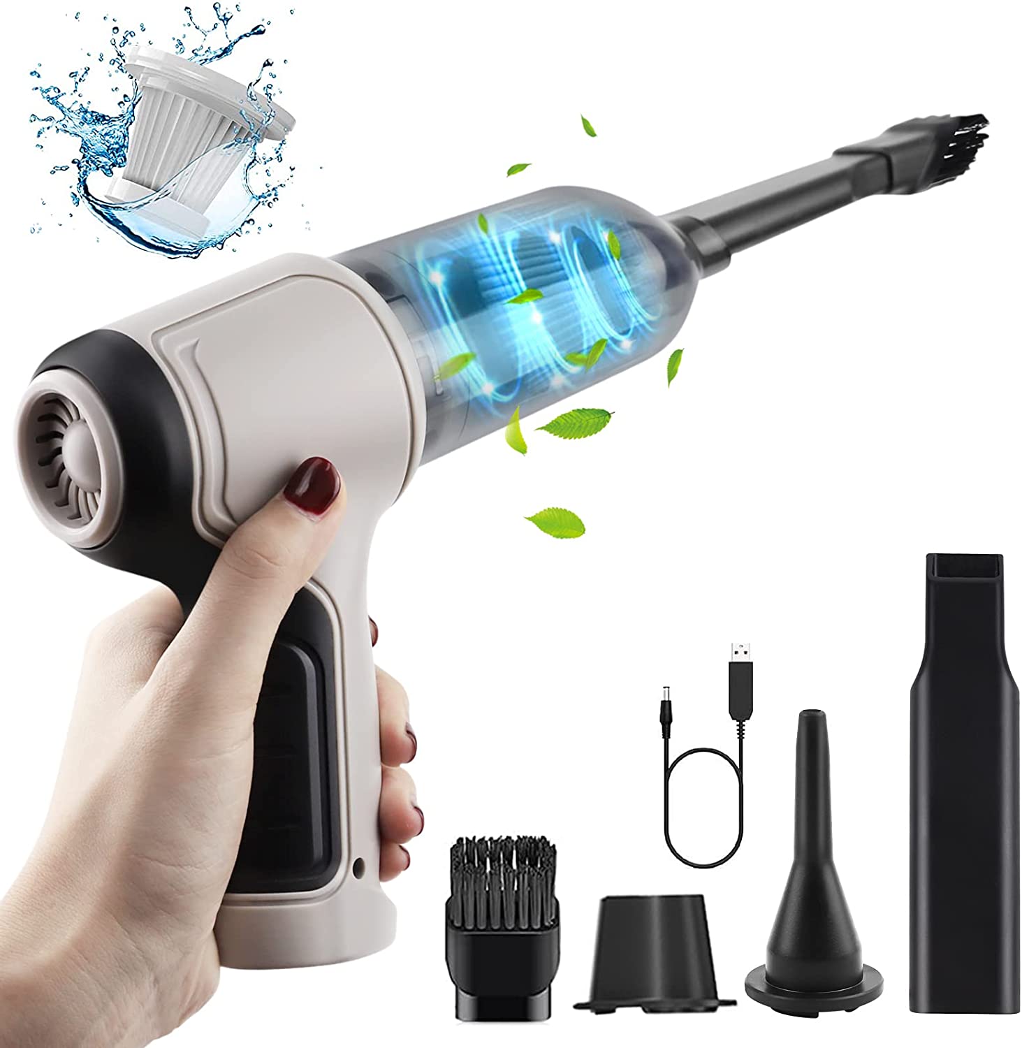Aspiradora De Mano Inalámbrica 4 En 1 2000mah Profesional®