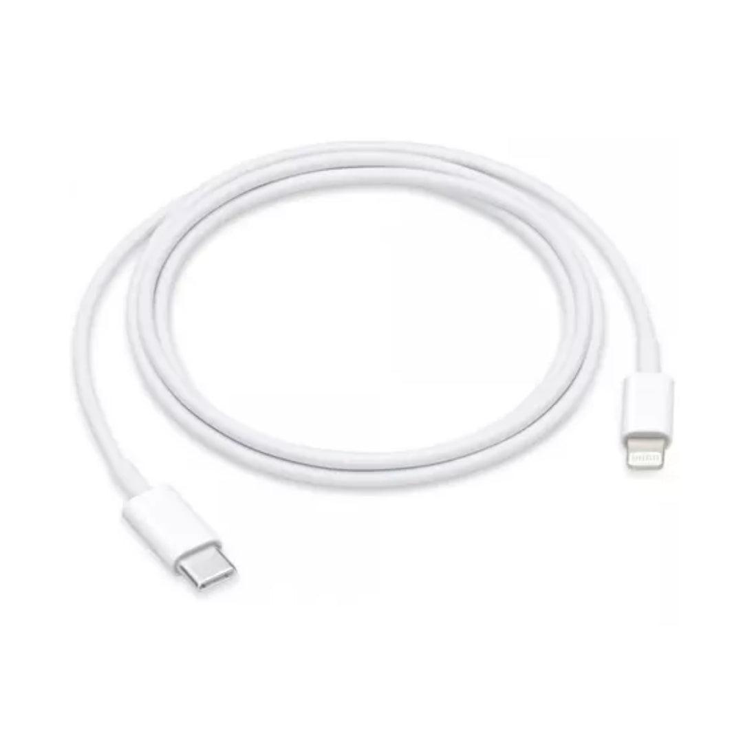 Cable Usb-c 2.0 Apple Blanco Con Entrada Usb Tipo C Salida Lightning 1 Metro