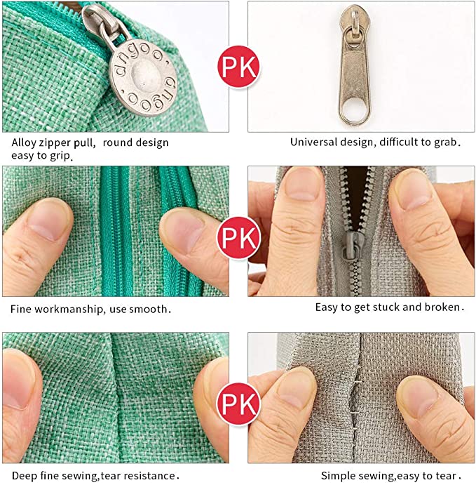 Cartuchera Estuche Neceser Para Lápices De Lona 2 Cierres®