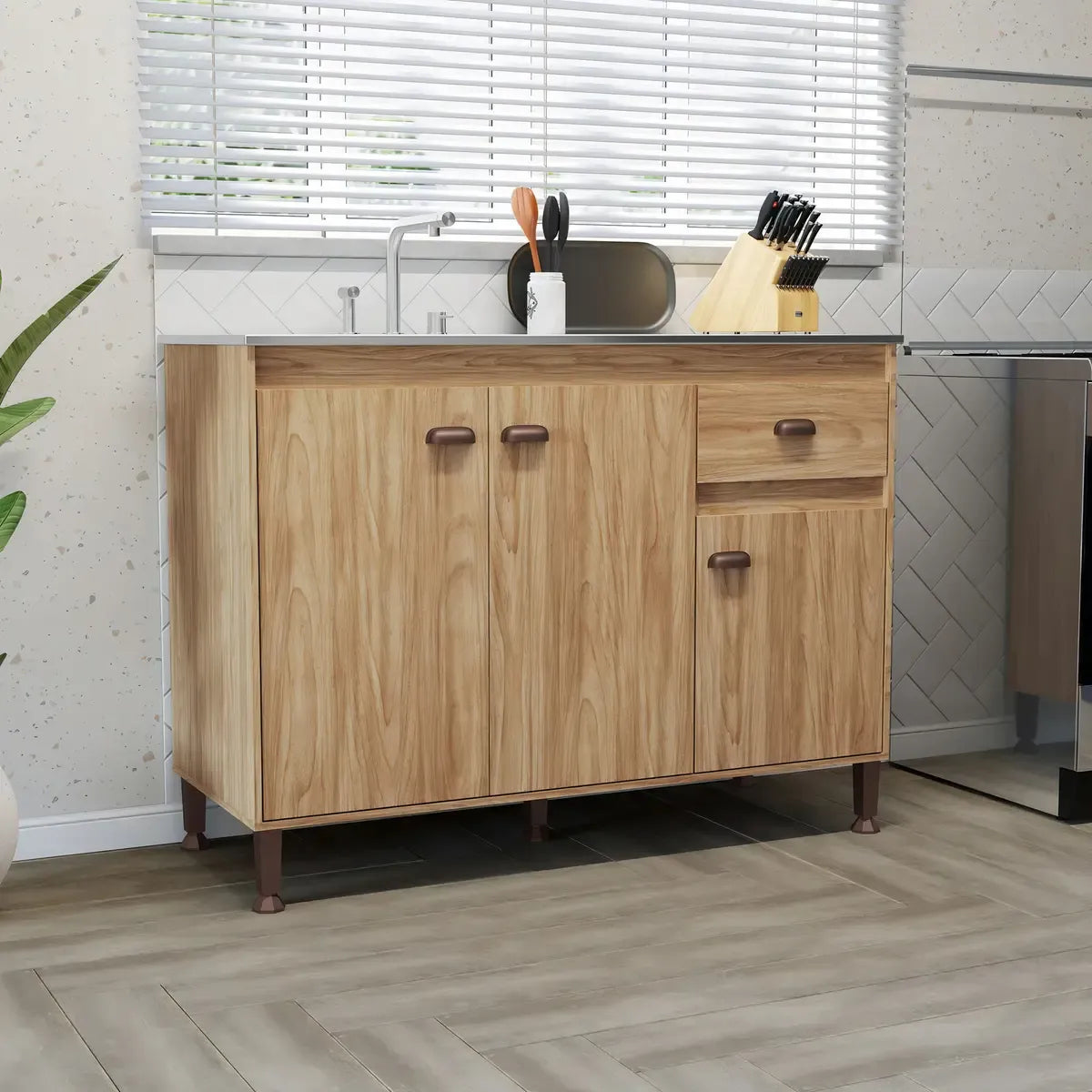 Bajo Mesada 3 Puertas y Cajón Diseño Moderno Funcional®
