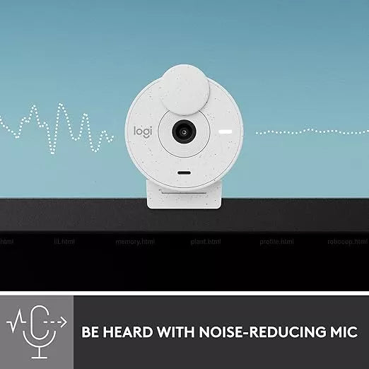 Webcam Logitech Brio 300 2mp 1920x1080px Usb-c Color Blanco