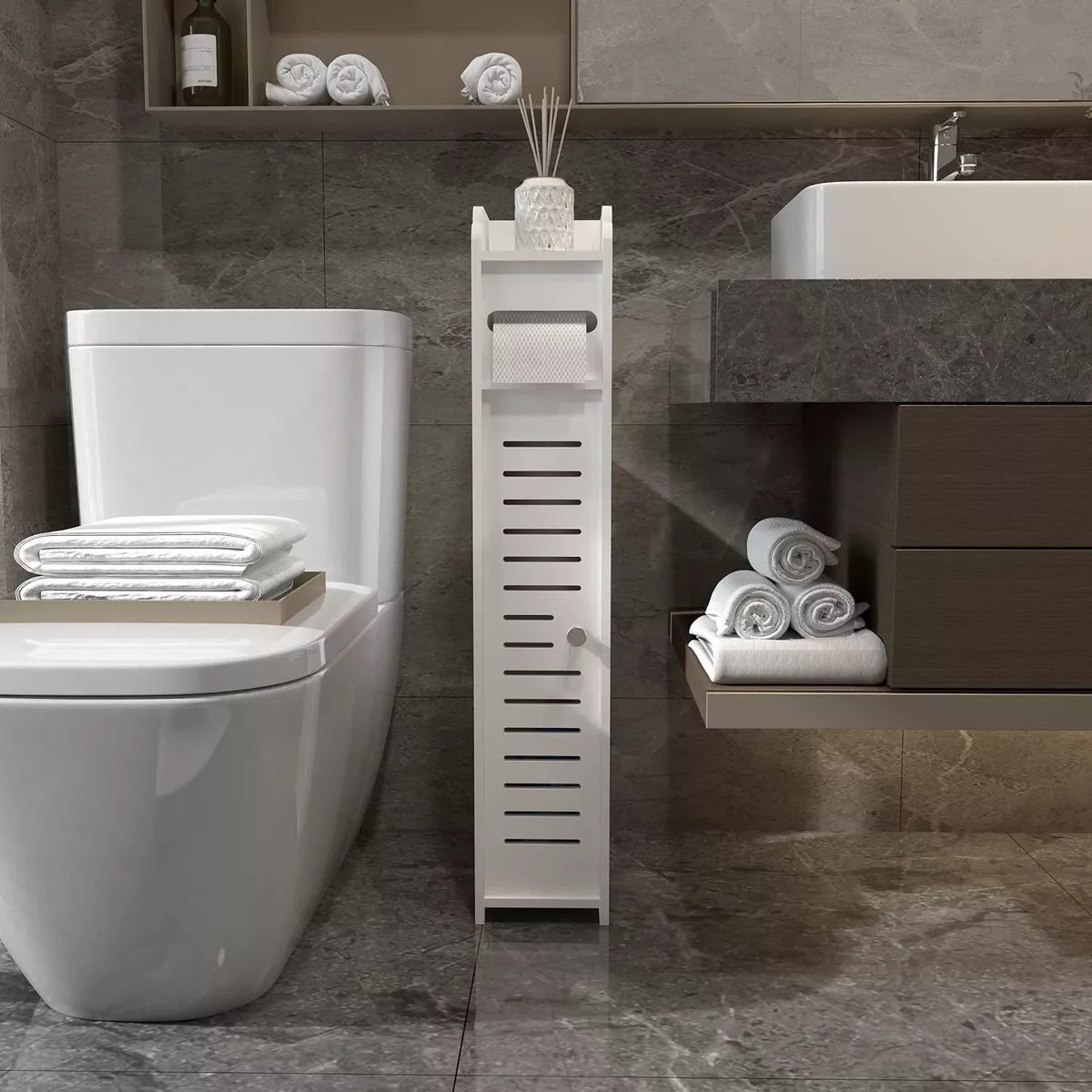 Mueble Estante De Baño Organizador 3 Compartimiento 80x15cm®