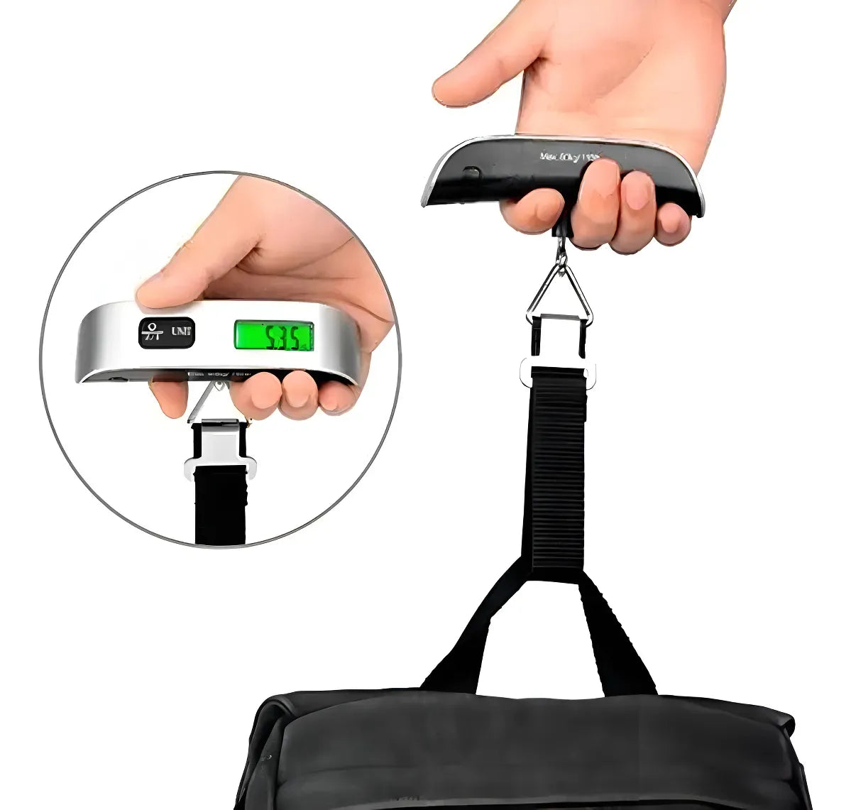 Balanza Digital De Colgar Portátil Para Equipaje 50kg Pesca®