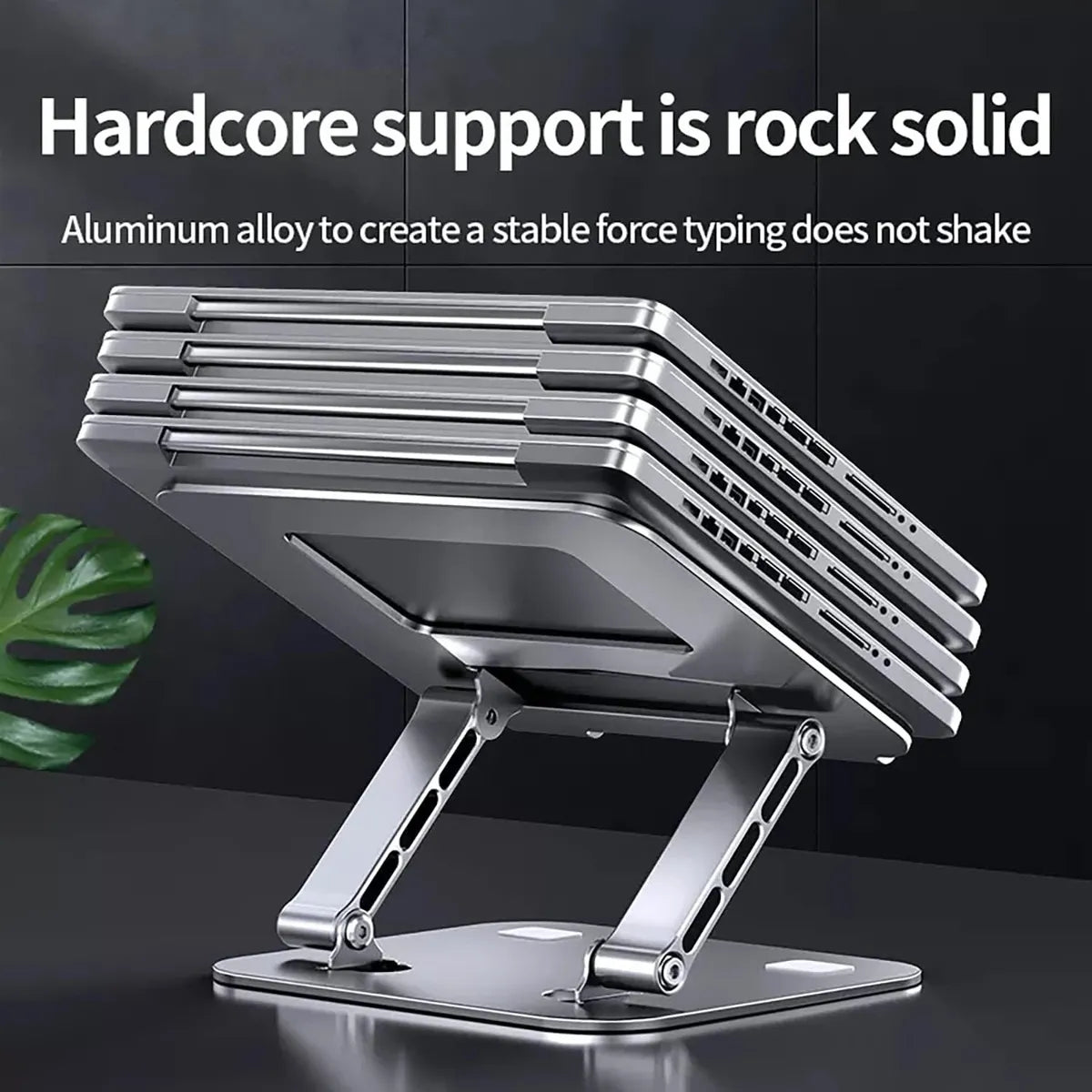 Soporte Regulable Para Notebook 26x21,5cm Gris®