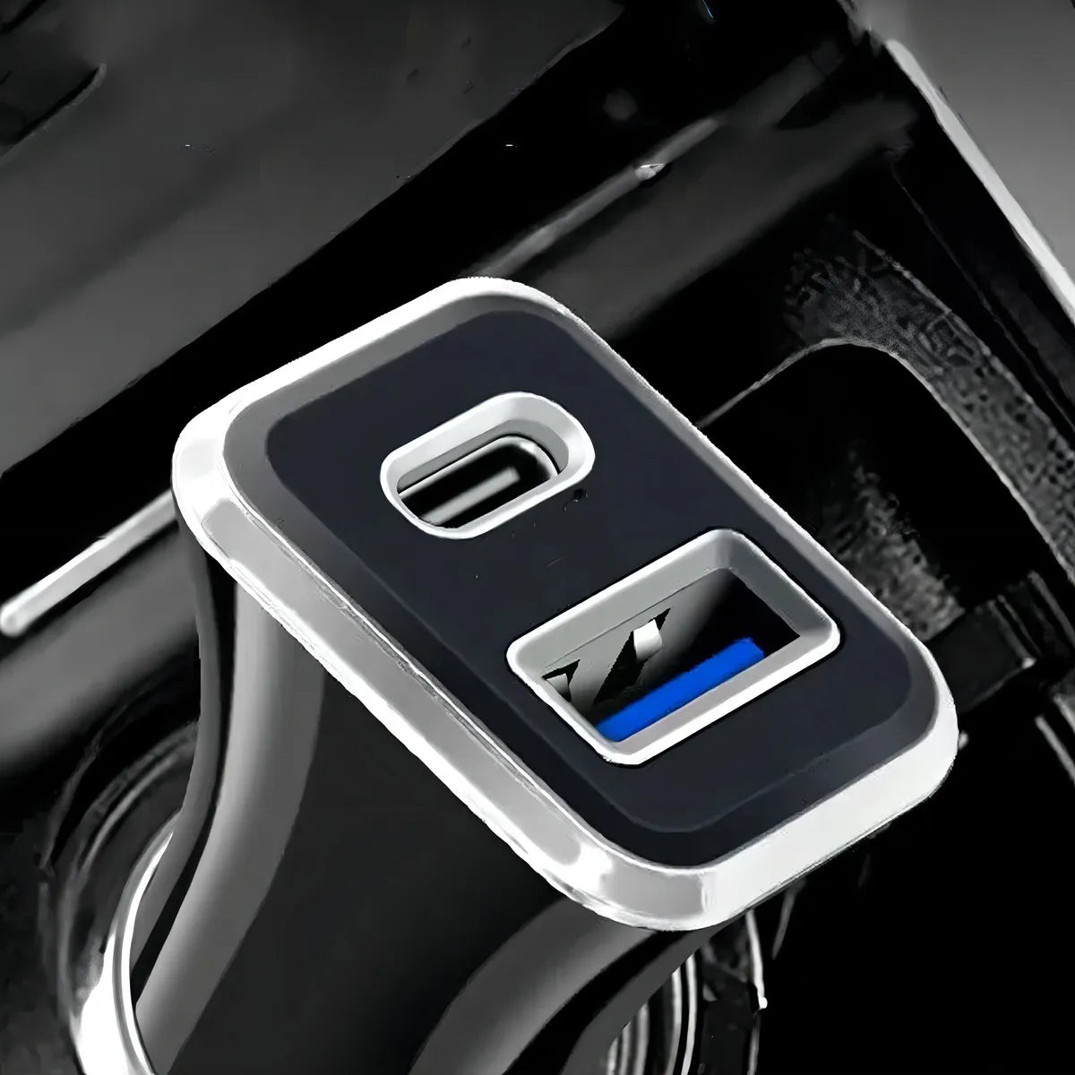 Cargador Treqa Compatible 12v/24v 2.4a Usb Y Tipo C Auto®