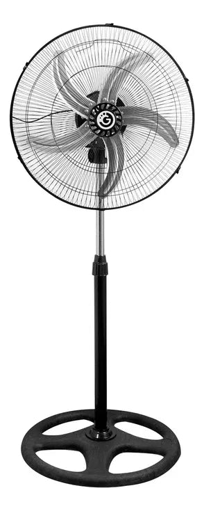 Ventilador De Pie Potente 55cm Diametro 55w Metalico 5 aspas®