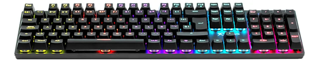 Teclado Gamer Xtrike Me Gk-915 Rgb Negro Luces Arcoiris Usb®
