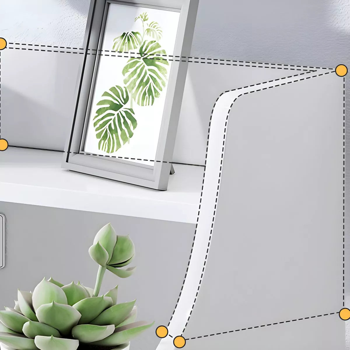 Mesa De Luz Marrón Claro 3 Estantes 2 Cajones 40x30x74cm®