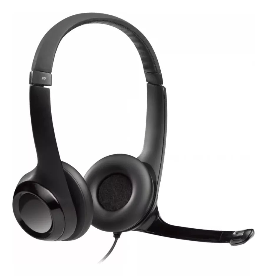 Auriculares Logitech H390 Con Micrófono Usb Color Negro