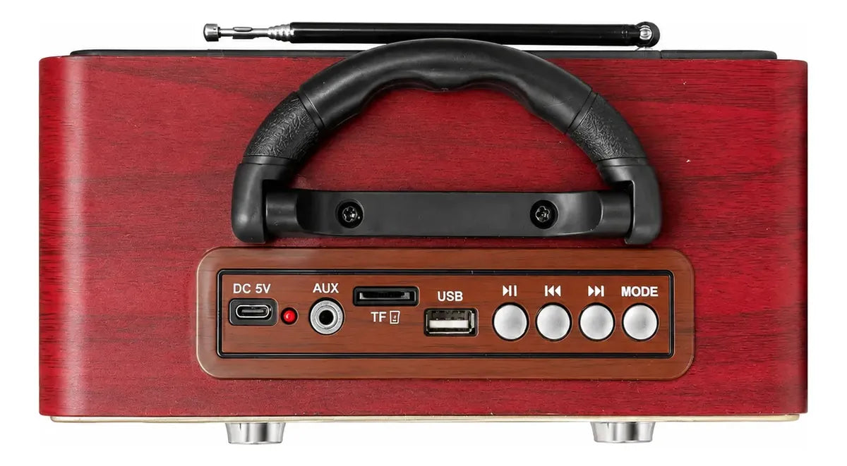 Radio Portatil Estilo Vintage Mk-111bt Fm, Am Y Bluetooth®
