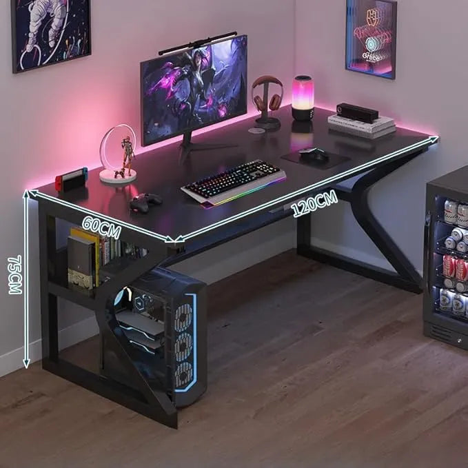Escritorio Gamer Madera Mdf/patas Metálicas Premium®