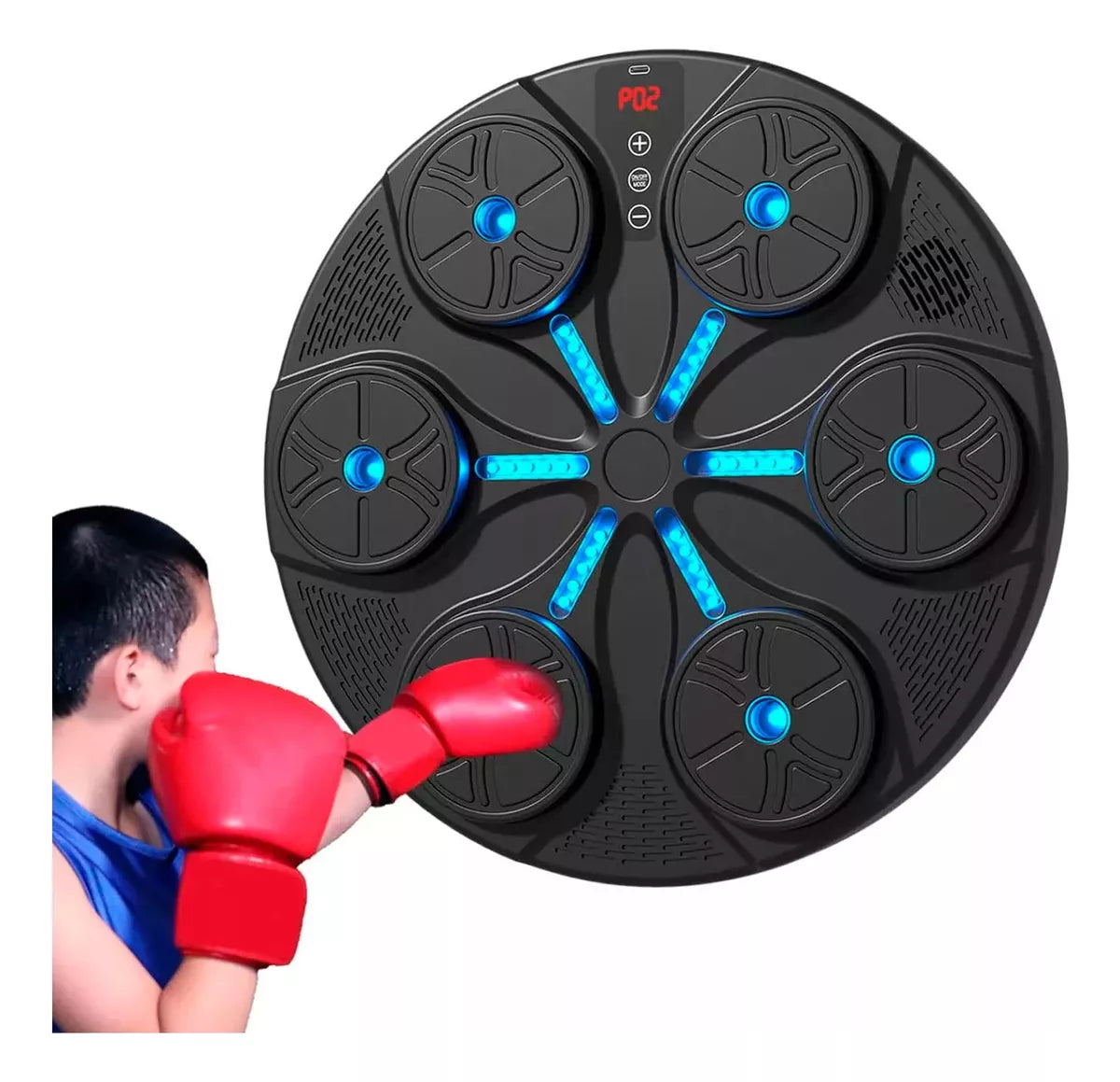 Maquina Boxeo Inteligente Bluetooth USB Guantes Fitness®