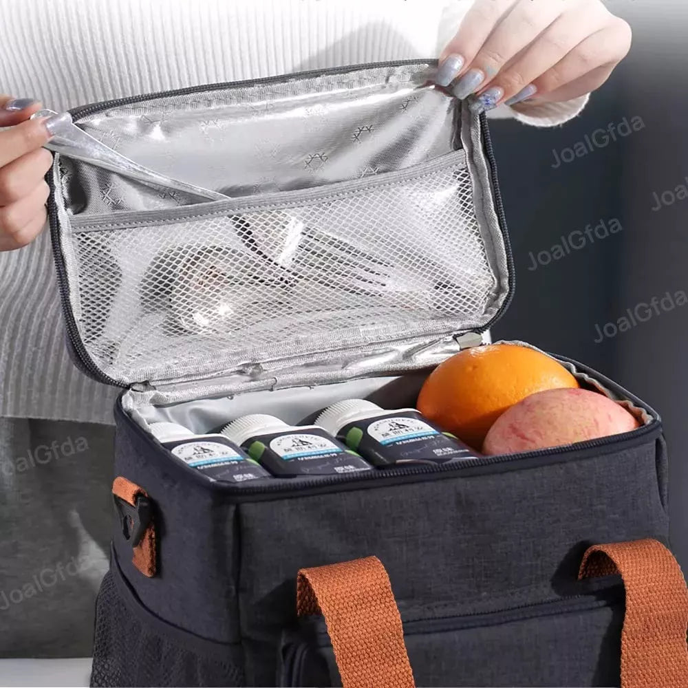 Lonchera Térmica De Gran Capacidad Con Correas Para Hombro®