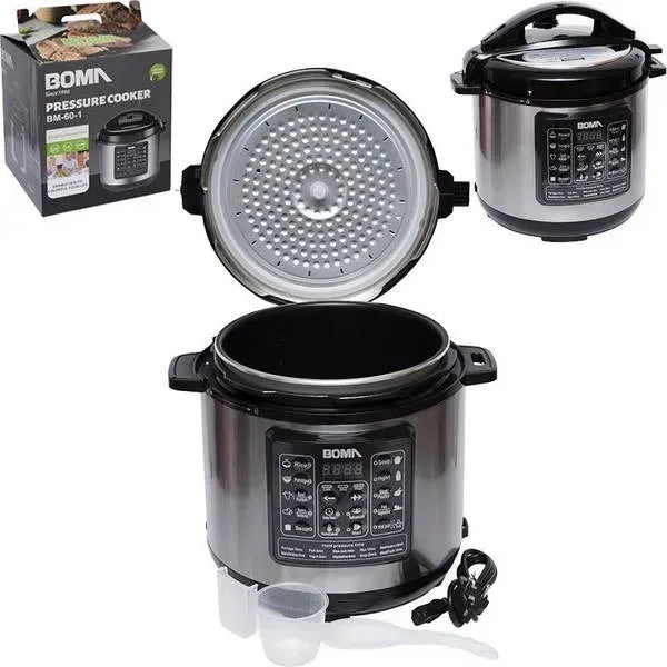 Olla a presión eléctrica Boma 6L acero inoxidable