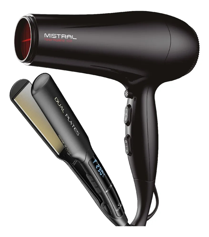 Combo Gama Secador Mistral Ion + Planchita De Pelo X-wide®