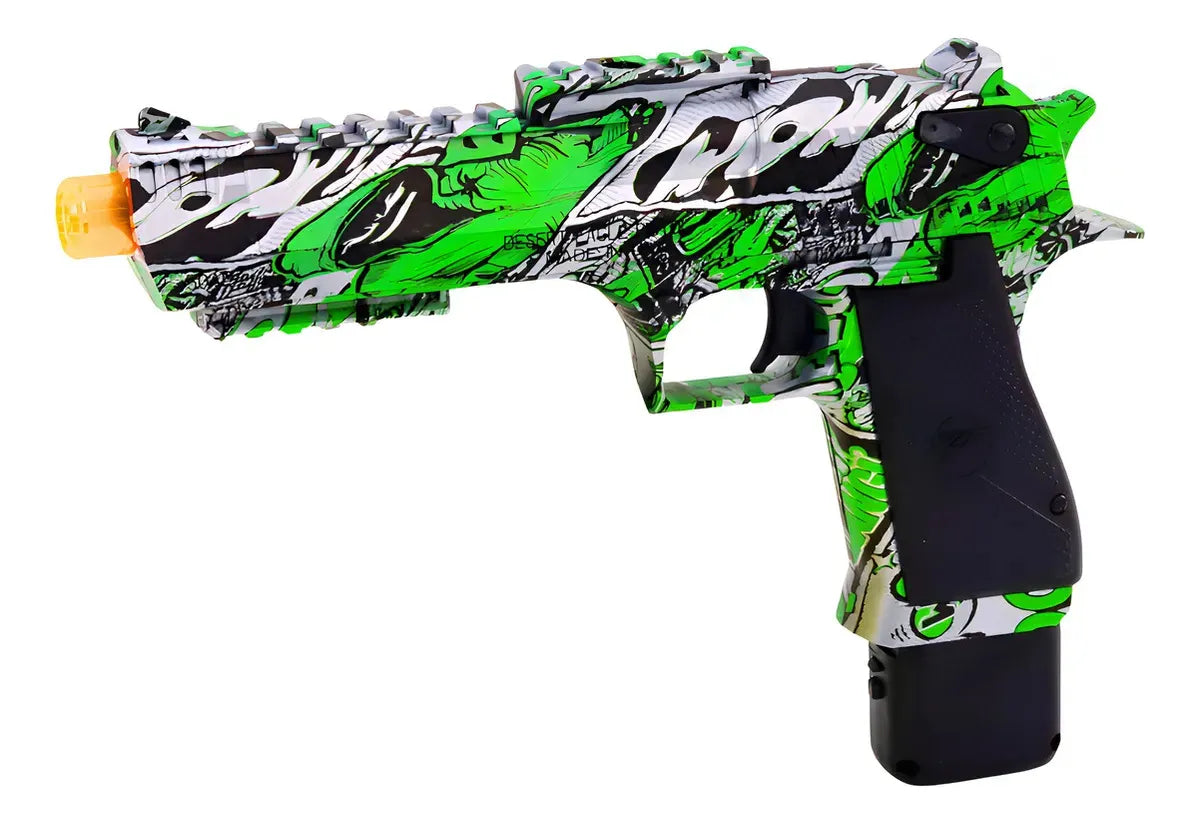Pistola Recargable Con Balines Hidrogel 500pcs Niños Regalo®