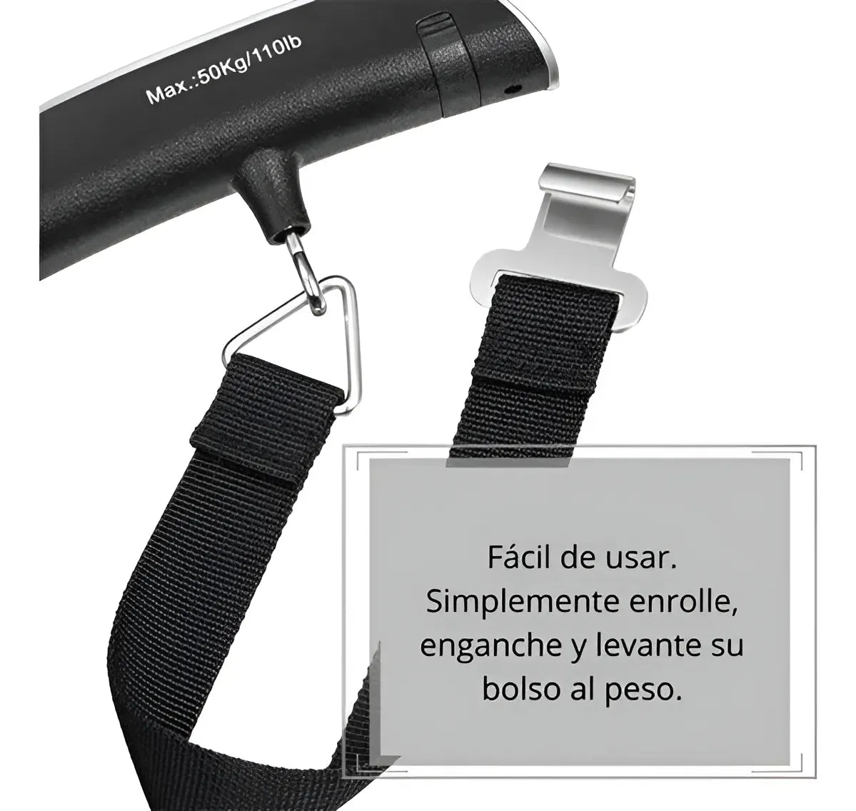Balanza Digital De Colgar Portátil Para Equipaje 50kg Pesca®