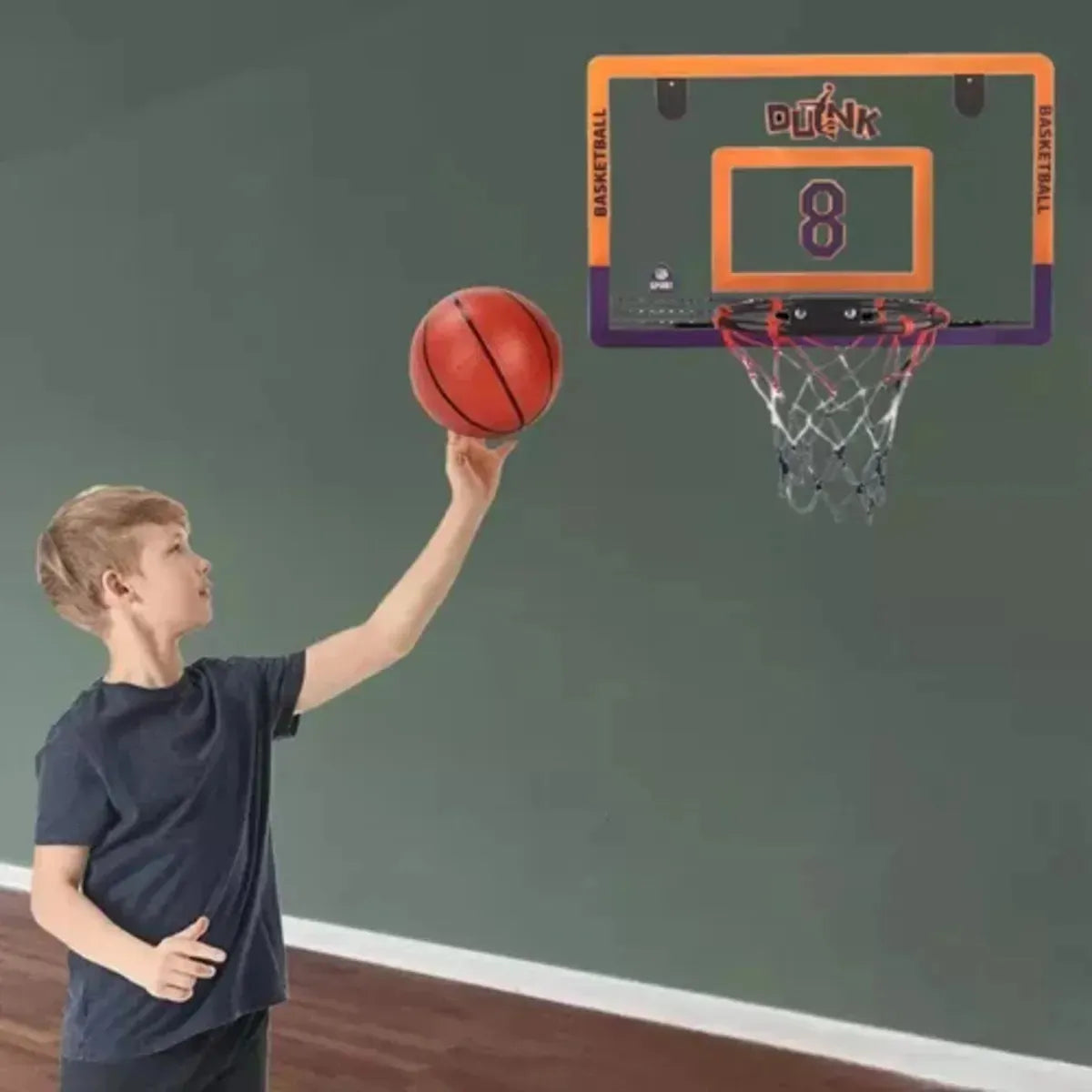 Aro De Básquetbol De Colgar C/pelota Inflador 60x40cm Plaza®