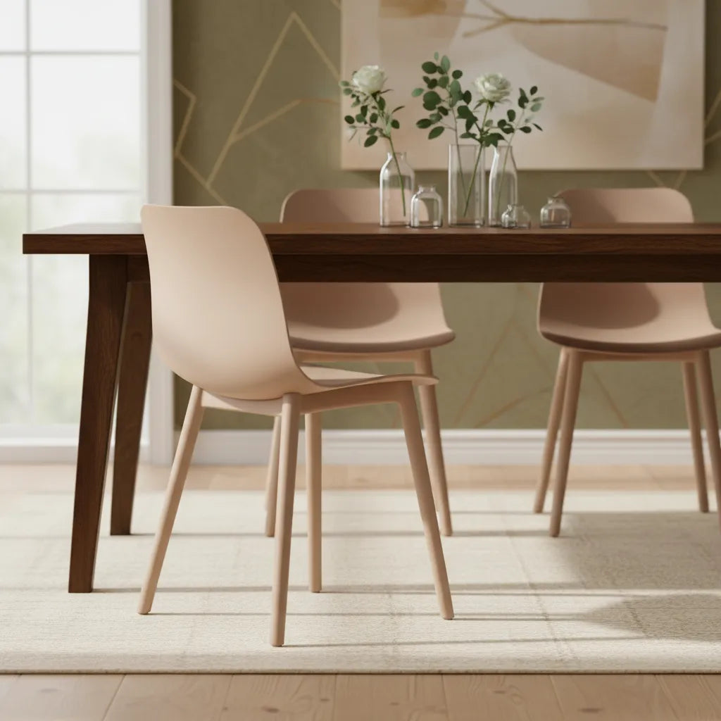 Silla Moderna De Propileno Milky Tea Mate Premium Resist®