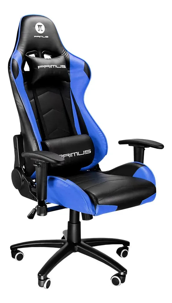 Silla Gamer Primus Thrónos 100t Ergonómica Reclinable Blue®