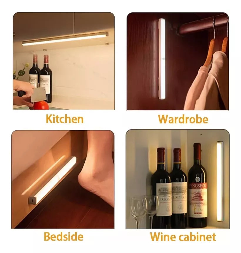Luz Cálida Inalámbrica Sensor De Movimiento 50cm Recargable®