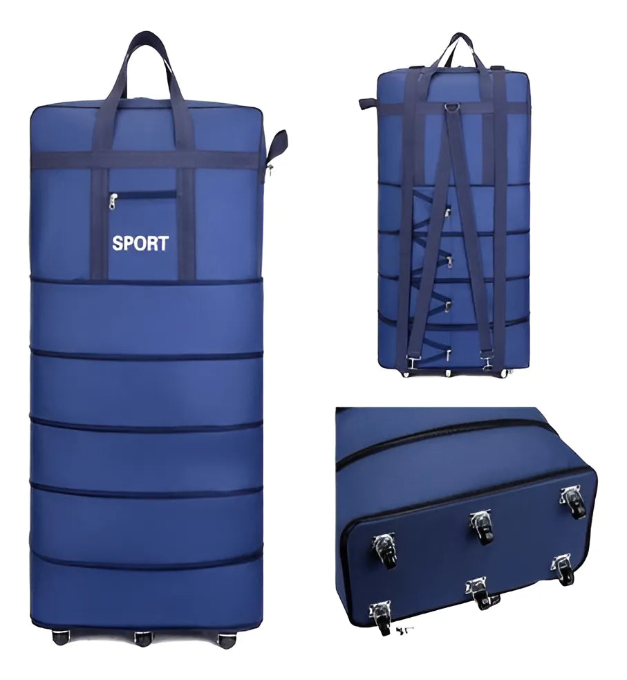 Bolso Viaje 4 Niveles Cierre, Asas Tela Impermeable 6 Rueda®
