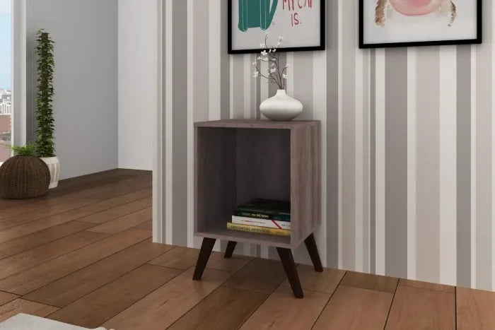 Mesa de Luz Retro Cubo Organizador Premium MDP Resistente®