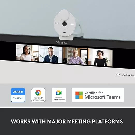 Webcam Logitech Brio 300 2mp 1920x1080px Usb-c Color Blanco