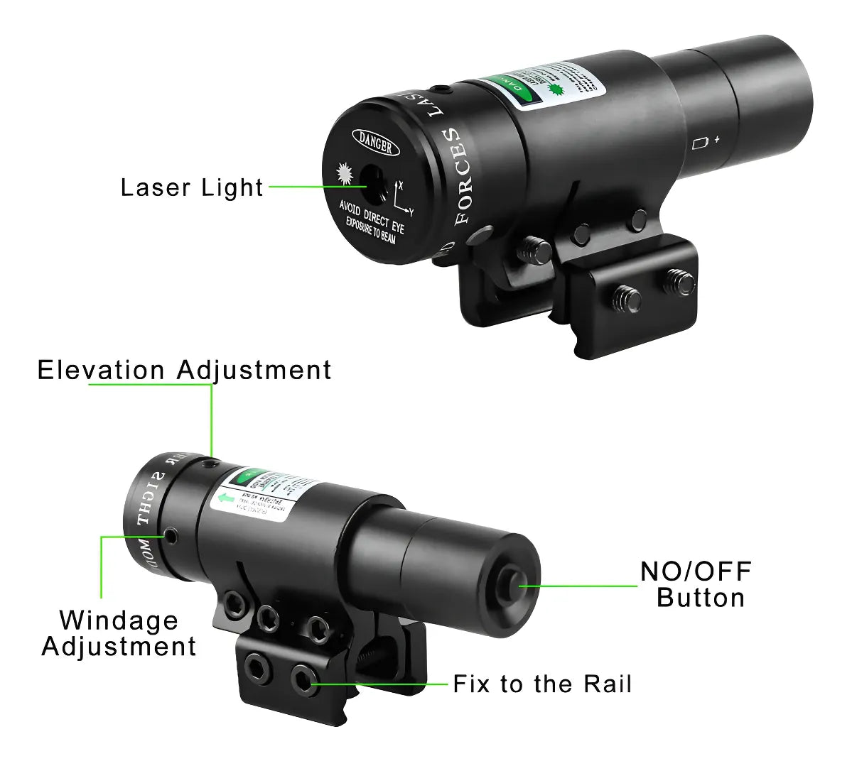 Mini Laser Spike Calidad Pro Luz Verde Gran Alcance®