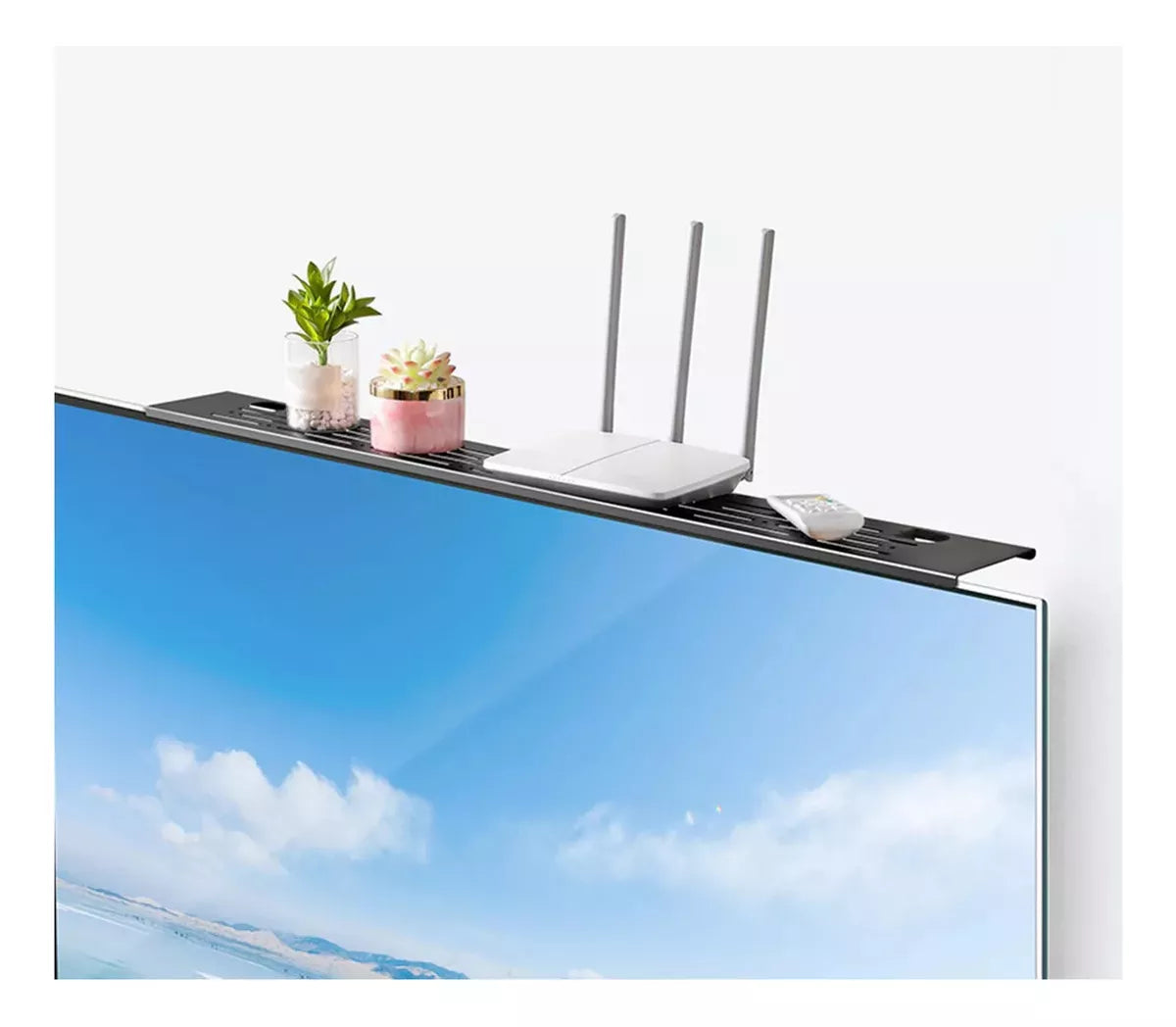Soporte Estante En Tv Para Canalera 2 Ajustes 180o 60x10cm®