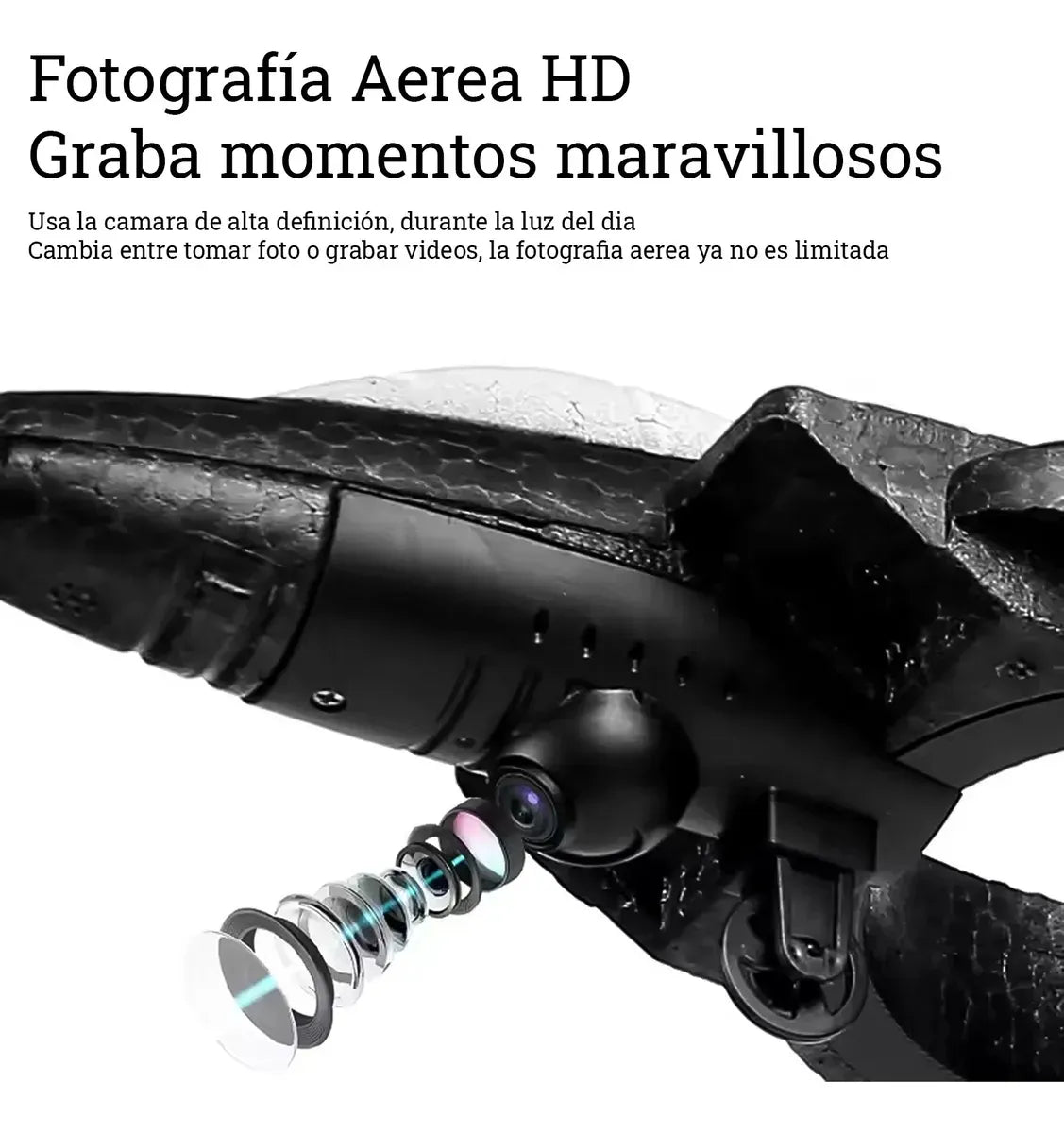 Avión De Combate Jet Drone Para Cámara Control Remoto 360®