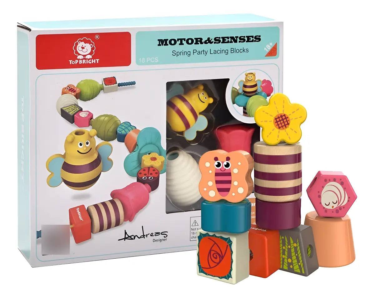 Spring Party Juego Didactico Para Enhebrar Infantil Colors®