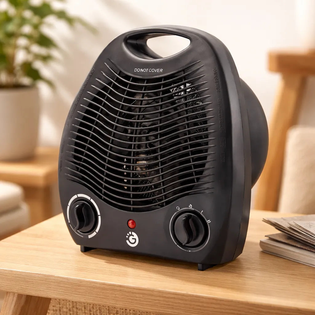 Calefactor Caloventilador Atlasheat 2000w Negro Resistente®