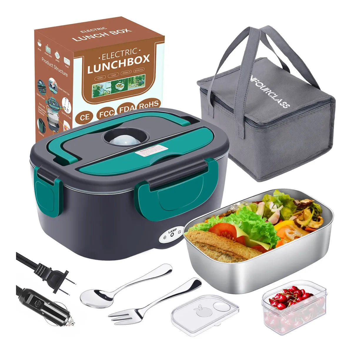 Lonchera Eléctrica Enfourclass Electric Lunch Box Verde®