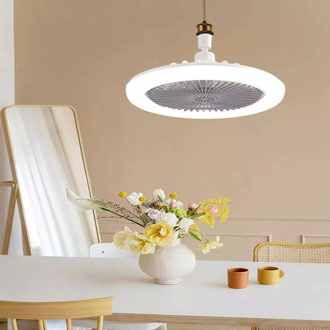 Lampara Led Con Ventilador Incorporado Y Control Remoto ®