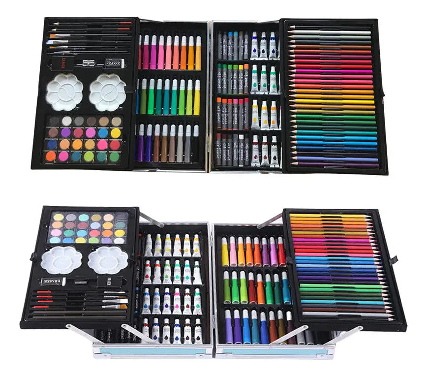 Set De Arte Infantil 145 Piezas En Valija Dinosaurio Azul®