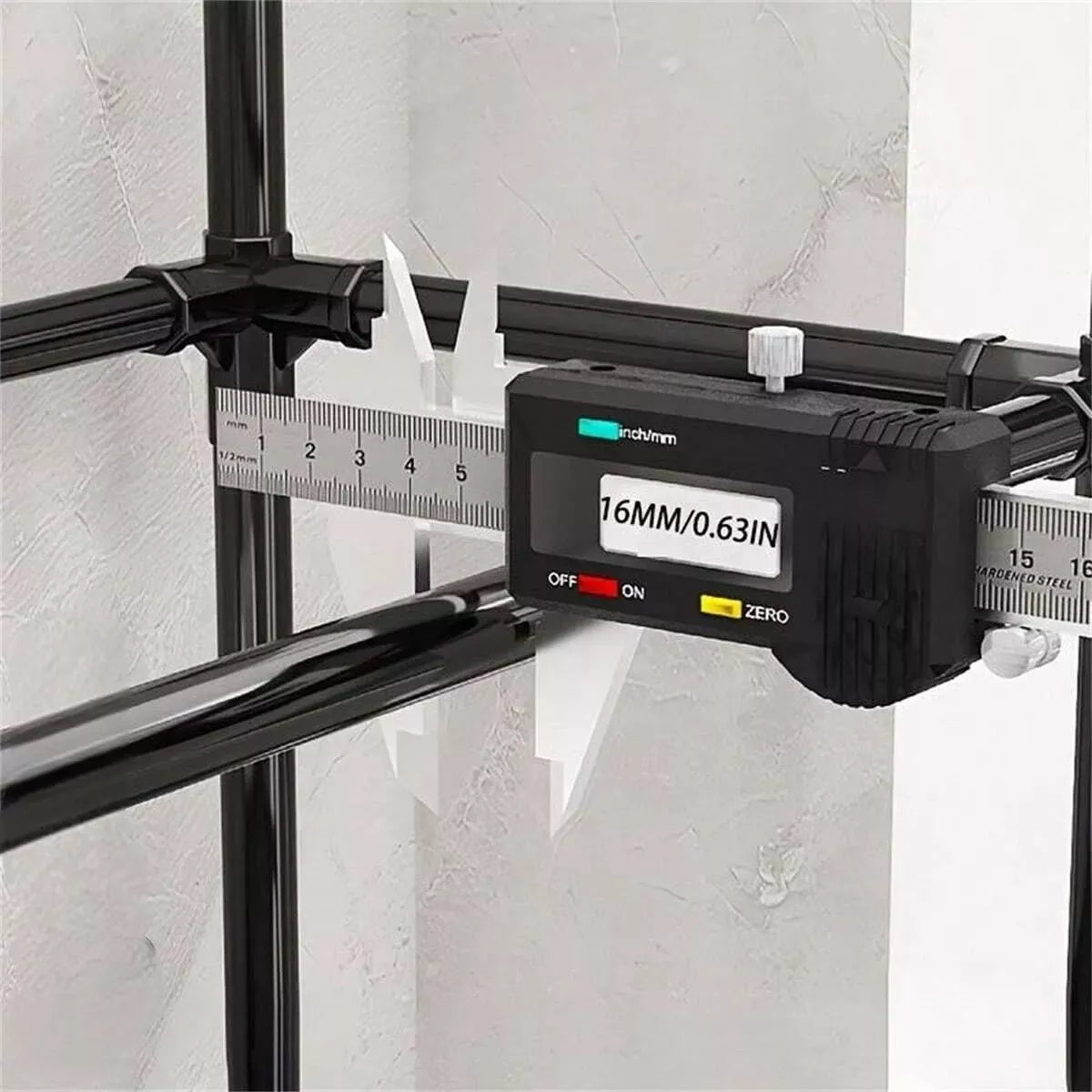 Mueble Organizador De Baño Lavadora Rack 3 Niveles Color Negro