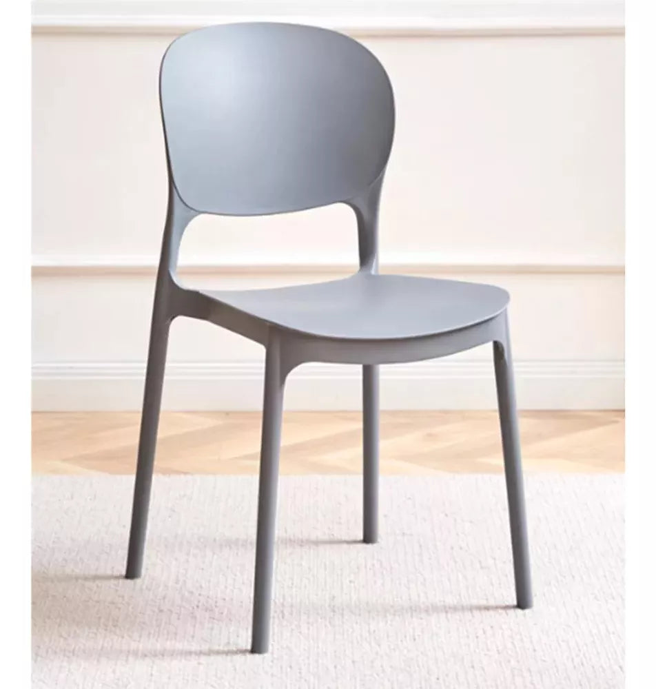 Silla De Comedor Respaldo Gris Antideslizante 79x40x40cm®